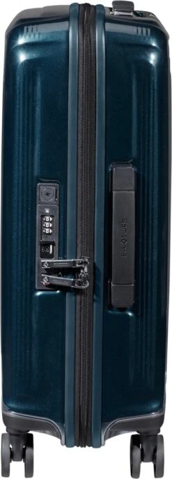 Samsonite Reiskoffer - Nuon Spinner 55/20 Exp (Handbagage) Metallic Dark Blue -Koffer Winkel 432x1200