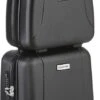 CarryOn Skyhopper Handbagage En Beautycase - 55cm TSA Trolley En Make-up Koffer - Zwart