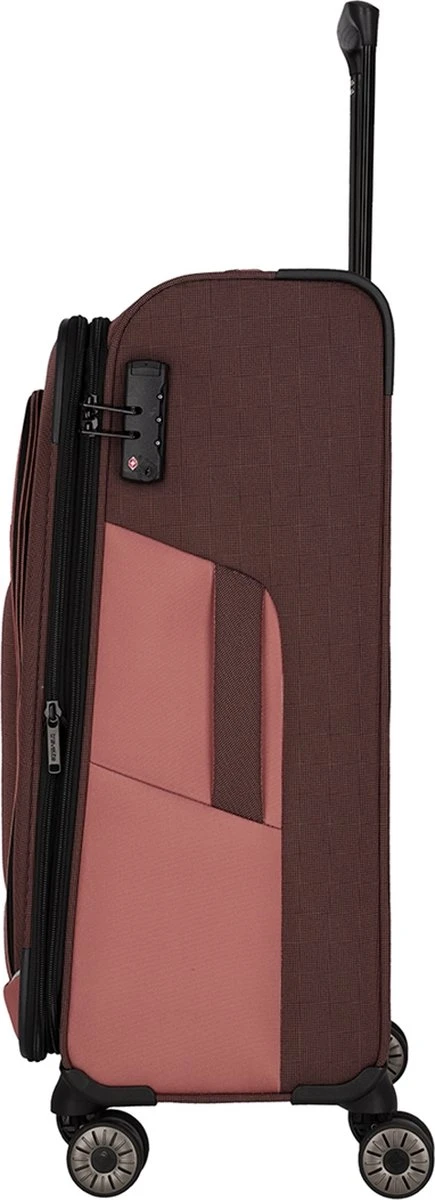 Travelite Zachte Koffer / Trolley / Reiskoffer - Viia - 67 Cm (medium) - Roze 13 Travelite Zachte Koffer / Trolley / Reiskoffer - Viia - 67 Cm (medium) - Roze - Afbeelding 11