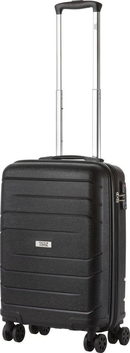TravelZ Big Bars Handbagagekoffer 55cm Met TSA-slot - Ultrasterk - Zwart 3 TravelZ Big Bars Handbagagekoffer 55cm Met TSA-slot - Ultrasterk - Zwart