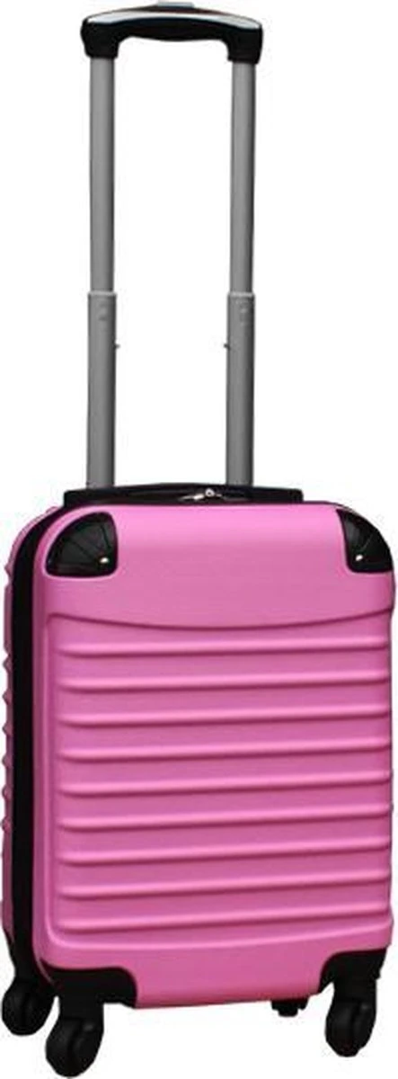 Travelerz Kofferset 3 Delig Met Wielen En Cijferslot - Handbagage Koffers - ABS - Licht Roze 6 Travelerz Kofferset 3 Delig Met Wielen En Cijferslot - Handbagage Koffers - ABS - Licht Roze - Afbeelding 4