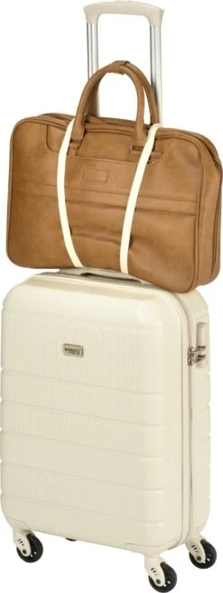 Princess Traveller Florence - Handbagagekoffer Met Strap - Crème - S - 55cm -Koffer Winkel 451x1200 7