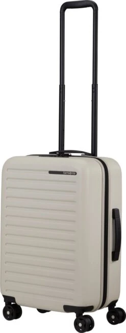 Samsonite Reiskoffer - Stackd Spinner Uitbreidbaar (4 Wielen) 55 Cm Handbagage - Sand - 2.8 Kg -Koffer Winkel 455x1200