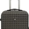 SB Travelbags Handbagage Koffer 55cm 4 Wielen Trolley - Donker Grijs
