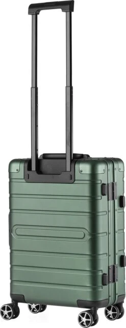 CarryOn ULD Handbagage - Luxe Aluminium Trolley 55cm - Dubbel TSA Slot - Dubbele Wielen - Groen -Koffer Winkel 460x1200 2