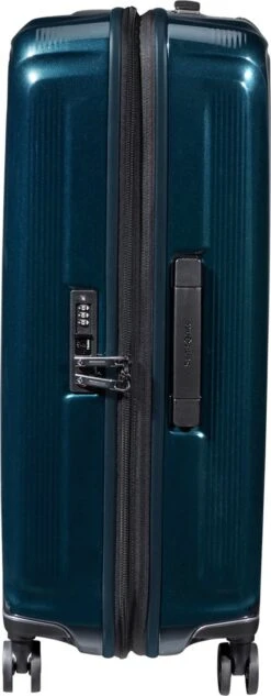 Samsonite Reiskoffer - Nuon Spinner 69/25 Exp (Medium) Metallic Dark Blue -Koffer Winkel 468x1200 13