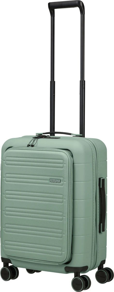 American Tourister Reiskoffer Met Laptopvak - Novastream Spinner 55/20 Tsa (Handbagage) Nomad Green 9 American Tourister Reiskoffer Met Laptopvak - Novastream Spinner 55/20 Tsa (Handbagage) Nomad Green - Afbeelding 7