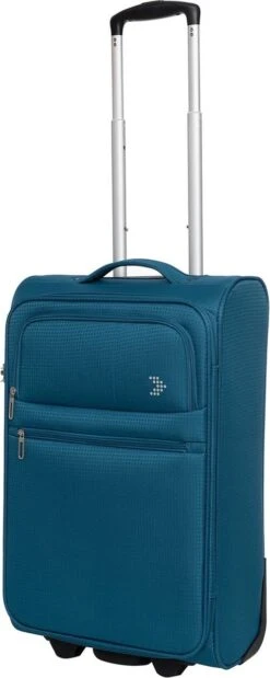 Travelbags Handbagage Zachte Koffer / Trolley / Reiskoffer - The Base - 55 Cm - Groen -Koffer Winkel 479x1200 4