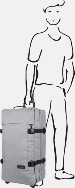 Eastpak TRANVERZ L Reiskoffer (79 X 40 X 33 Cm) - Sunday Grey -Koffer Winkel 481x1200 5