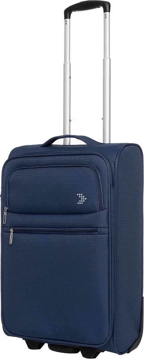 Travelbags Handbagage Zachte Koffer / Trolley / Reiskoffer - The Base - 55 Cm - Blauw 7 Travelbags Handbagage Zachte Koffer / Trolley / Reiskoffer - The Base - 55 Cm - Blauw - Afbeelding 5