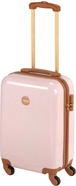 Princess Traveller Trendy Dots - Handbagage Koffer - Roze - S - 55cm -Koffer Winkel 492x1200 2