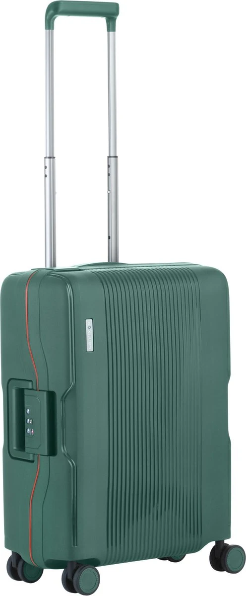 CarryOn Protector Luxe Handbagage Koffer - Trolley 55cm Met TSA-slot En Clipsluiting - Groen 3 CarryOn Protector Luxe Handbagage Koffer - Trolley 55cm Met TSA-slot En Clipsluiting - Groen