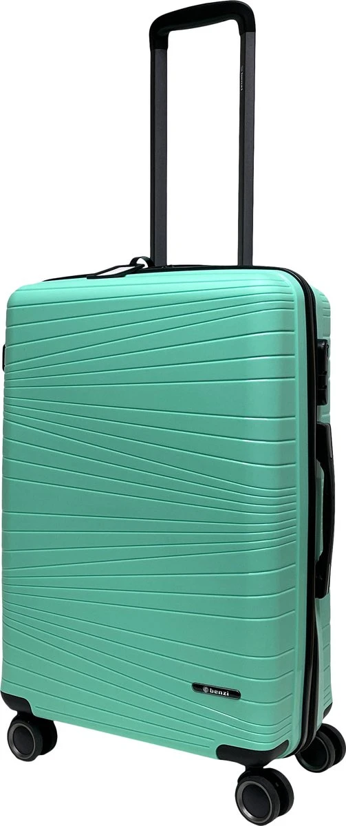 Benzi Barco Middelgrote Koffer - 65 Cm - 65 Liter - Mintgroen 3 Benzi Barco Middelgrote Koffer - 65 Cm - 65 Liter - Mintgroen