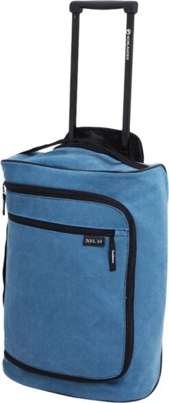Norländer Lyon Canvas Trolley Trolleytas Blauw -Koffer Winkel 504x1200 1