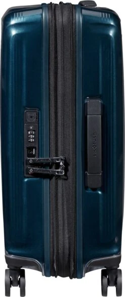 Samsonite Reiskoffer - Nuon Spinner 55/20 Exp (Handbagage) Metallic Dark Blue -Koffer Winkel 505x1200