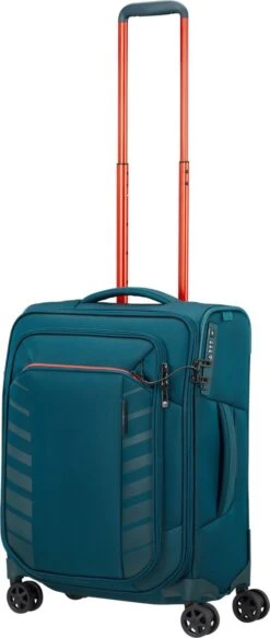 Samsonite Reiskoffer Met Laptopvak - Respark Spinner 55/20 Strict (Handbagage) Grey Print -Koffer Winkel 508x1200