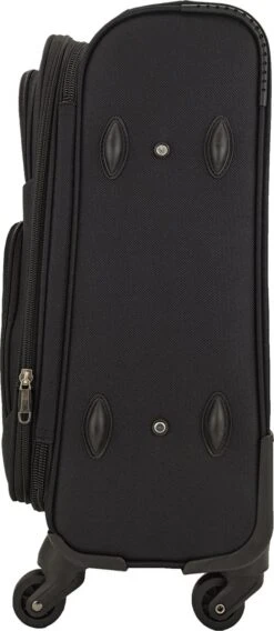 SB Travelbags Bagage Stoffen Koffer 75cm 4 Wielen Trolley - Zwart -Koffer Winkel 522x1200 5