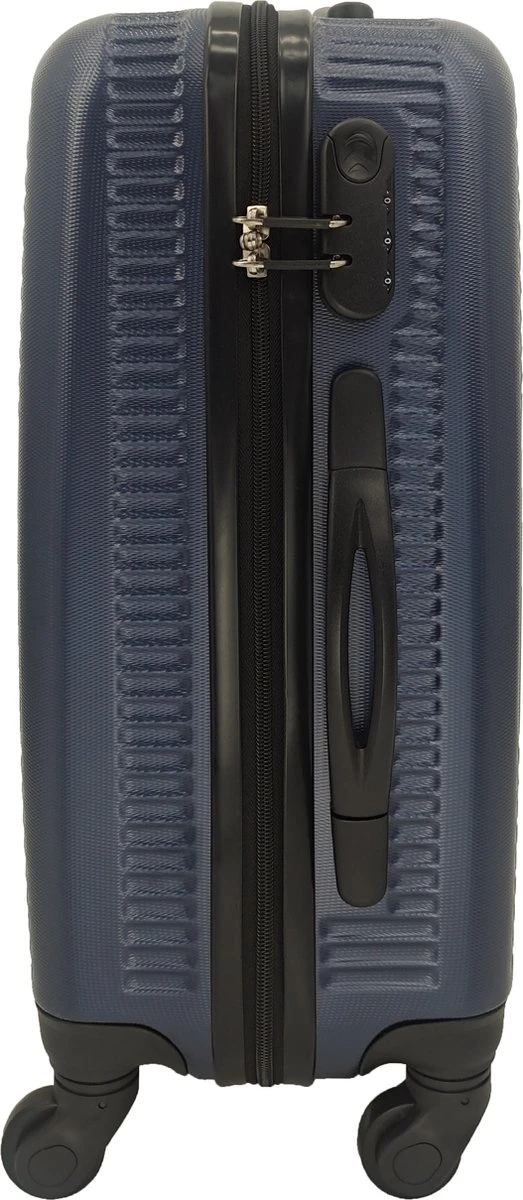 SB Travelbags Handbagage Koffer 55cm 4 Wielen Trolley - Blauw 11 SB Travelbags Handbagage Koffer 55cm 4 Wielen Trolley - Blauw - Afbeelding 9