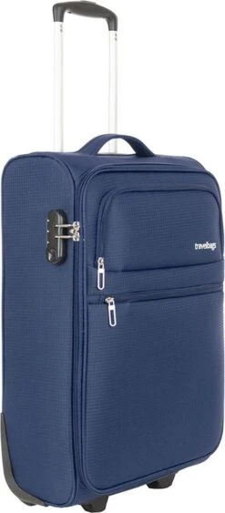 Travelbags Handbagage Zachte Koffer / Trolley / Reiskoffer - The Base - 55 Cm - Blauw 24 Travelbags Handbagage Zachte Koffer / Trolley / Reiskoffer - The Base - 55 Cm - Blauw -Koffer Winkel 526x1200 2