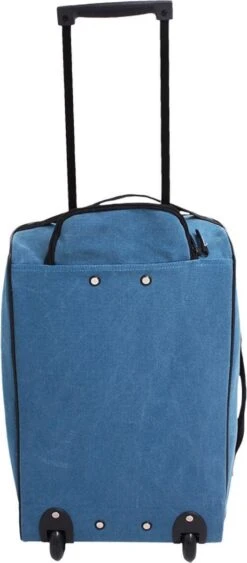 Norländer Lyon Canvas Trolley Trolleytas Blauw -Koffer Winkel 526x1200 4