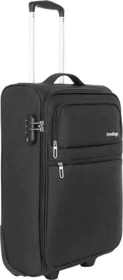 Travelbags Handbagage Zachte Koffer / Trolley / Reiskoffer - The Base - 55 Cm - Zwart 24 Travelbags Handbagage Zachte Koffer / Trolley / Reiskoffer - The Base - 55 Cm - Zwart -Koffer Winkel 526x1200 7