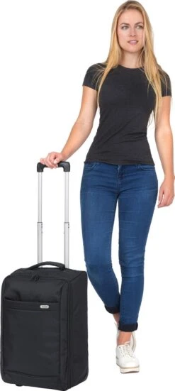 TravelZ Handbagage 51cm - Handbagagekoffer Opvouwbaar - Ultralicht 1,7kg Met 2 Wiel - Zwart 22 TravelZ Handbagage 51cm - Handbagagekoffer Opvouwbaar - Ultralicht 1,7kg Met 2 Wiel - Zwart -Koffer Winkel 538x1200 1