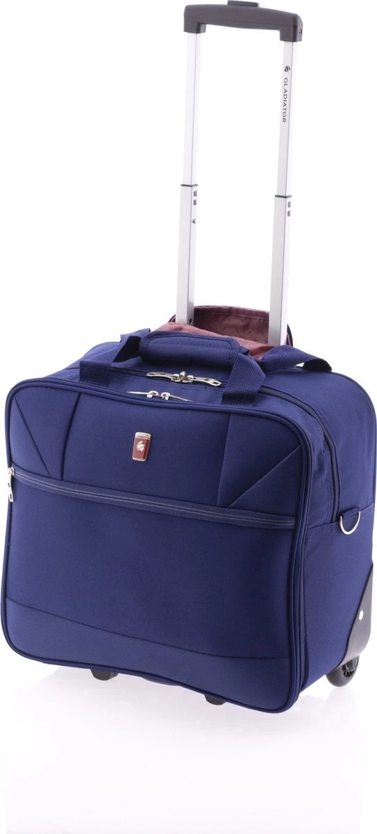Gladiator Metro Handbagage Laptop Trolley - 14 Inch - Blauw 3 Gladiator Metro Handbagage Laptop Trolley - 14 Inch - Blauw