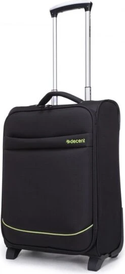 Decent Handbagage Koffer / Trolley / Reiskoffer - 50 Cm - 35 Liter - Polyester - Super-Light - Zwart -Koffer Winkel 550x1200 1