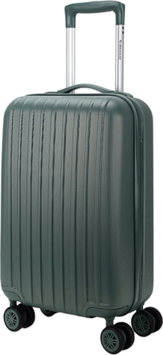 Decent Handbagage Koffer / Trolley / Reiskoffer - 55 Cm - 38 Liter - ABS - Tranporto - Groen 9 Decent Handbagage Koffer / Trolley / Reiskoffer - 55 Cm - 38 Liter - ABS - Tranporto - Groen - Afbeelding 7