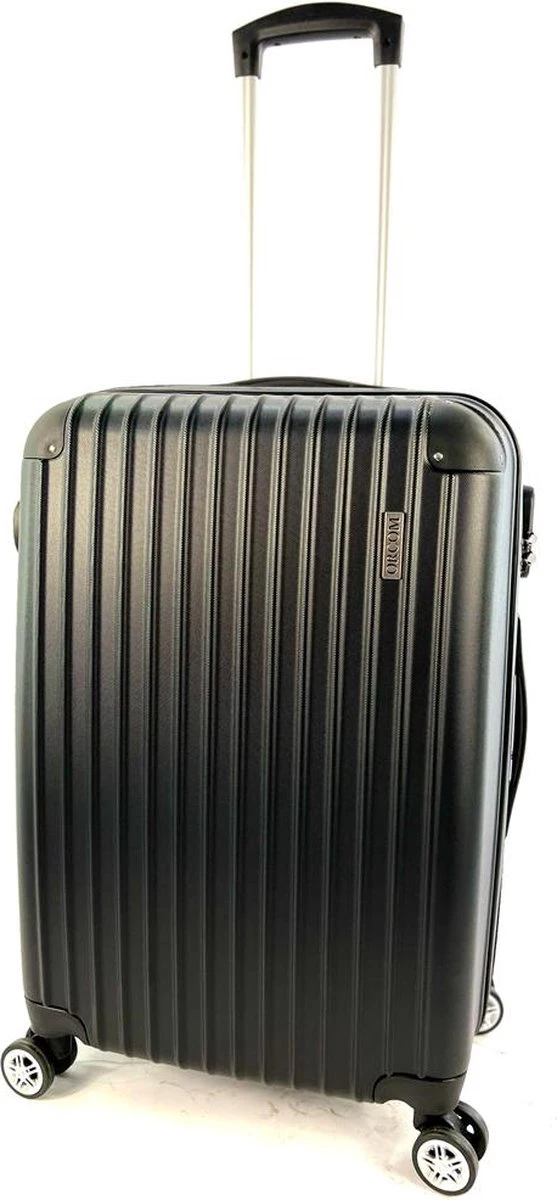 AATravel M Reiskoffer - Trolley ABS - Met Dubbele Wielen - 66 Cm - 73 Liter - Zwart 3 AATravel M Reiskoffer - Trolley ABS - Met Dubbele Wielen - 66 Cm - 73 Liter - Zwart