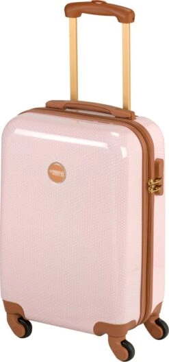 Princess Traveller Trendy Dots - Handbagage Koffer - Roze - S - 55cm -Koffer Winkel 561x1200 2
