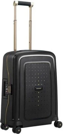 Samsonite Reiskoffer - S'Cure Dlx Spinner 55/20 (Handbagage) Black/Gold Deluscious 25 Samsonite Reiskoffer - S'Cure Dlx Spinner 55/20 (Handbagage) Black/Gold Deluscious -Koffer Winkel 562x1200 2