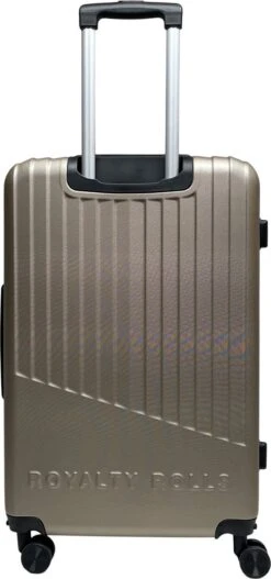 Royalty Rolls Amsterdam L Reiskoffer 74 Cm - 81 Liter - Champagne -Koffer Winkel 562x1200 4
