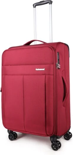 Decent D-Upright Medium Koffer - 66 Cm Expandable - TSA Slot - Bordeaux Rood -Koffer Winkel 568x1200 5