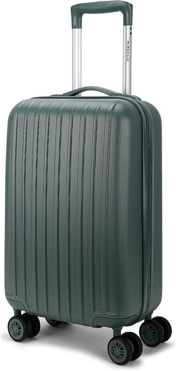 Decent Handbagage Koffer / Trolley / Reiskoffer - 55 Cm - 38 Liter - ABS - Tranporto - Groen 10 Decent Handbagage Koffer / Trolley / Reiskoffer - 55 Cm - 38 Liter - ABS - Tranporto - Groen - Afbeelding 8