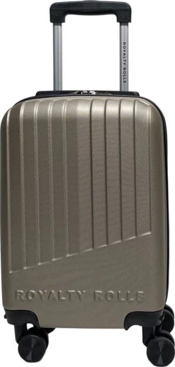 Royalty Rolls Amsterdam Handbagage Koffer 52 Cm - 25 Liter - Champagne -Koffer Winkel 573x1200 8