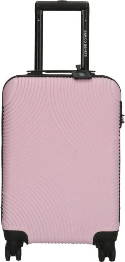 Enrico Benetti Louisville 39040 Handbagage Koffer Hardcase ABS - Roze
