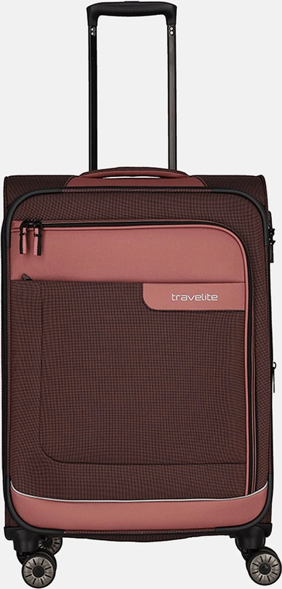 Travelite Zachte Koffer / Trolley / Reiskoffer - Viia - 67 Cm (medium) - Roze 15 Travelite Zachte Koffer / Trolley / Reiskoffer - Viia - 67 Cm (medium) - Roze - Afbeelding 13