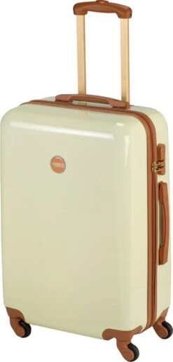 Princess Traveller Trendy Dots - Reiskoffer - Crème - M - 66cm 13 Princess Traveller Trendy Dots - Reiskoffer - Crème - M - 66cm -Koffer Winkel 576x1200 12