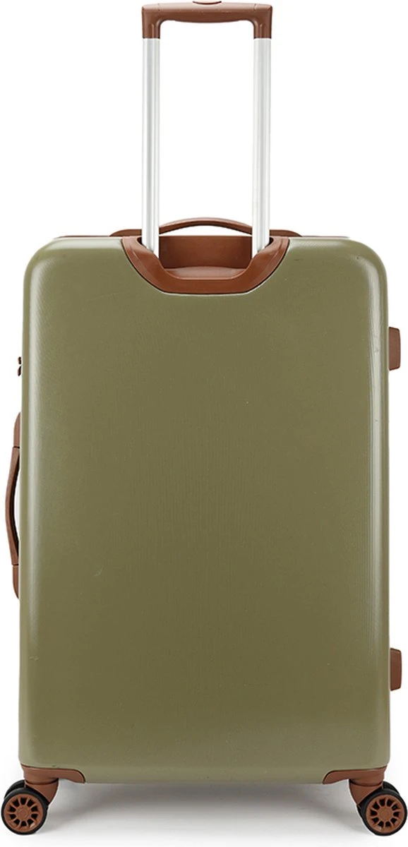 Decent Retro Koffer Groot 76 Cm Dark Green 5 Decent Retro Koffer Groot 76 Cm Dark Green - Afbeelding 3