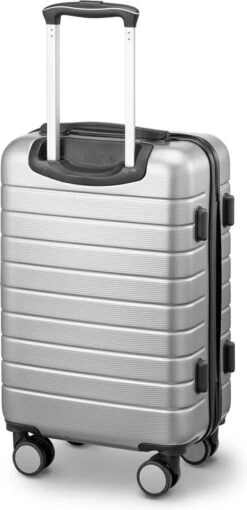 Swiss Alpine 2.0 - Handbagage Koffer - 55x35x20 Cm - 4 Wielen - Zilver -Koffer Winkel 581x1200 9