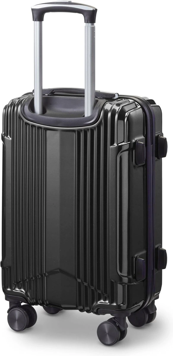 Tesla PC - Handbagage Koffer - 55x35x20 Cm - 4 Wielen - Zwart 4 Tesla PC - Handbagage Koffer - 55x35x20 Cm - 4 Wielen - Zwart - Afbeelding 2