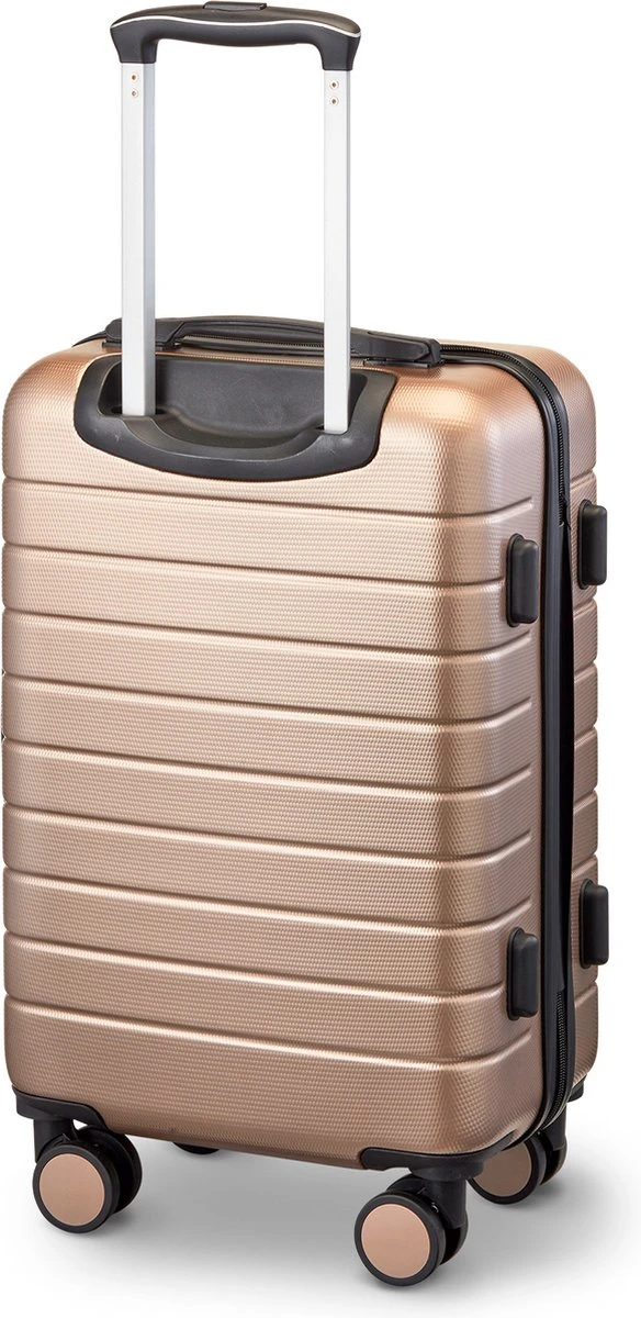 Swiss Alpine 2.0 - Handbagage Koffer - 55x35x20 Cm - 4 Wielen - Goud - Brons 4 Swiss Alpine 2.0 - Handbagage Koffer - 55x35x20 Cm - 4 Wielen - Goud - Brons - Afbeelding 2