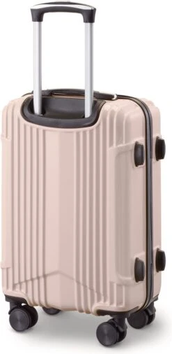 Tesla PC - Handbagage Koffer - 55x35x20 Cm - 4 Wielen - Roze -Koffer Winkel 586x1200 12