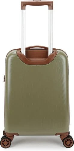 Decent Retro Handbagage Koffer 55 Cm Dark Green -Koffer Winkel 586x1200 7