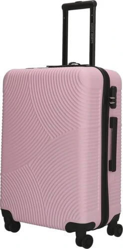 Enrico Benetti Koffer / Trolley / Reiskoffer - 65 X 41 X 25 Cm - 68 Liter - ABS - Maat M - Louisville - Roze -Koffer Winkel 595x1200 2
