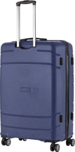 TravelZ Big Bars Reiskoffer 78 Cm Met Dubbele Wielen - Trolley Koffer Met TSA-slot - Blauw -Koffer Winkel 596x1200 5