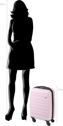 Princess Traveller Singapore Handbagage Koffer 55 Cm - Lilac -Koffer Winkel 600x1200 7