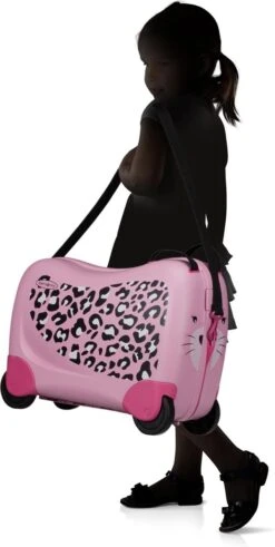 Samsonite - Dream Rider Kinderkoffer Leopard L.4 Wielen (handbagage) -Koffer Winkel 604x1200