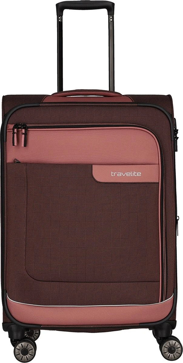 Travelite Zachte Koffer / Trolley / Reiskoffer - Viia - 67 Cm (medium) - Roze 3 Travelite Zachte Koffer / Trolley / Reiskoffer - Viia - 67 Cm (medium) - Roze